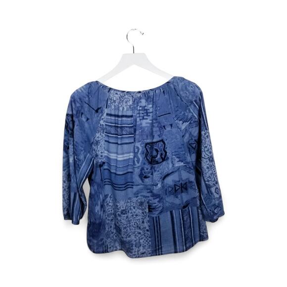 LRL Lauren Jeans Co. Ralph Lauren Boho Blouse - Size M - Picture 3 of 5